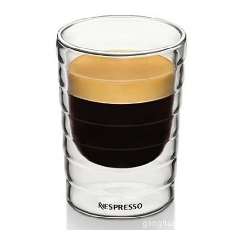 Wine Beer Tequila - Handgefertigte doppelwandige Glastasse Canecas Nespresso Kaffeetasse