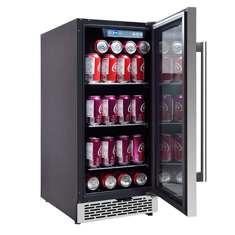 Wine Beer Dual Zone - OEM Kleiner Getränkebar-Kühlschrank, individuelle Kühlschränke, Glastür,