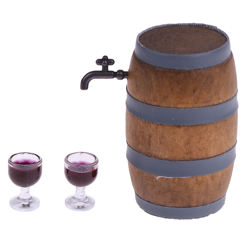 Wine Beer House - Mini-Rotweinfass aus Holz, Miniatur-Bierfass, Bierfass, Bierfass