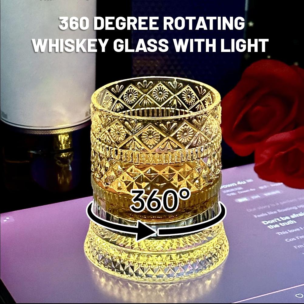 Wine Beer Glass - Rotierendes Whiskyglas Kreatives Kristall-Bierglas Stressabbauender Likörbecher