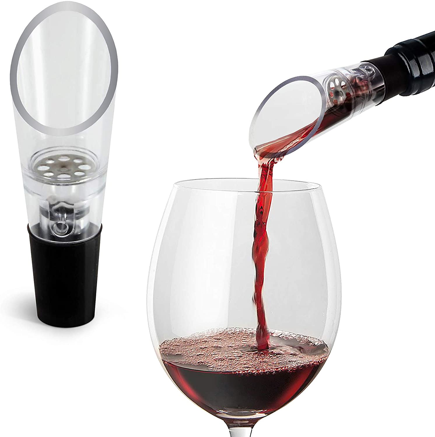 Wine Beer Liquor - Weinbelüfter Ausgießer Dekanter Likörflaschen Stopper Auslauf