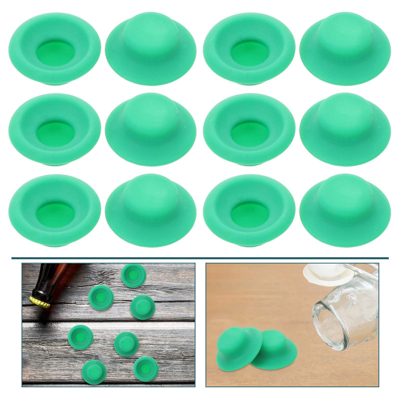 Bottle Stopper Set - 20 Stück Ersatz-Silikon-Dichtungen für Bügelverschlussflaschen, auslaufsichere,