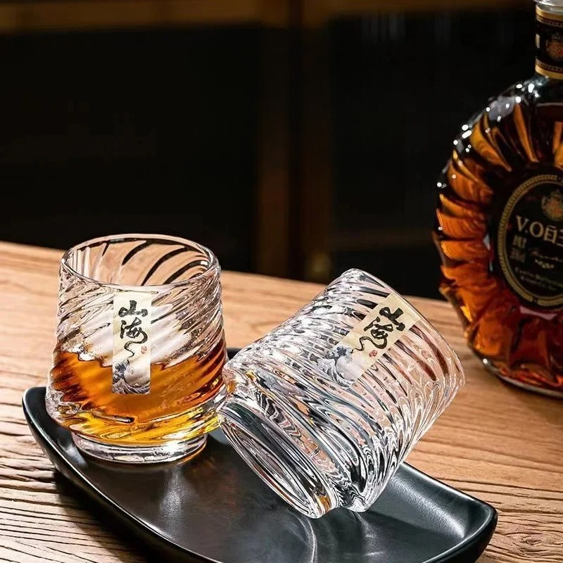 Wine Beer Glass - Glas-Whiskey-Set Shanhai-Becher Haushalts-Weingläser Hochwertige KTV-Bar-Biergläser