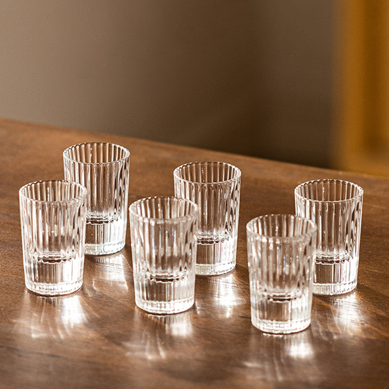 Wine Beer Liquor - 6-teiliges Set, 20 ml, gestreiftes ausländisches