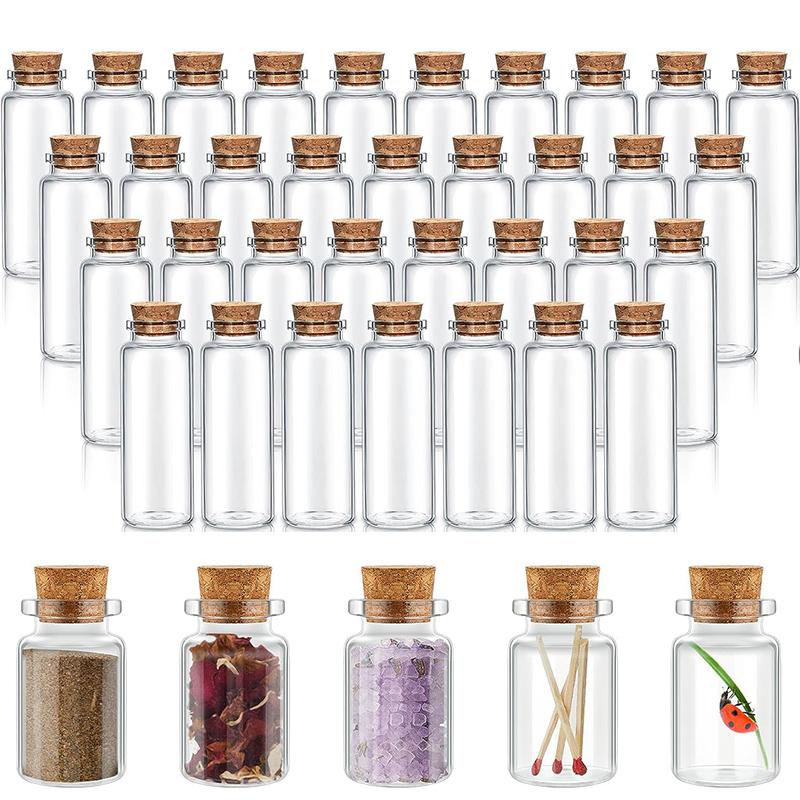 Bottle Stopper Set - 10 stücke Kleine Glas Flaschen mit