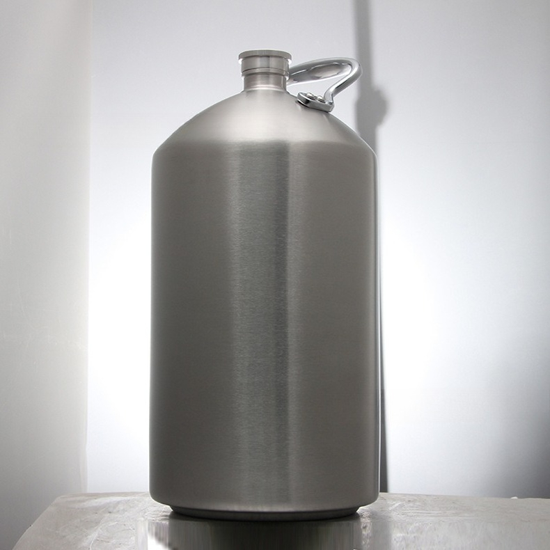 Wine Beer Delivery - Handgefertigter Weinkrug, Transportfass, tragbarer Outdoor-Baijiu-Krug, 304