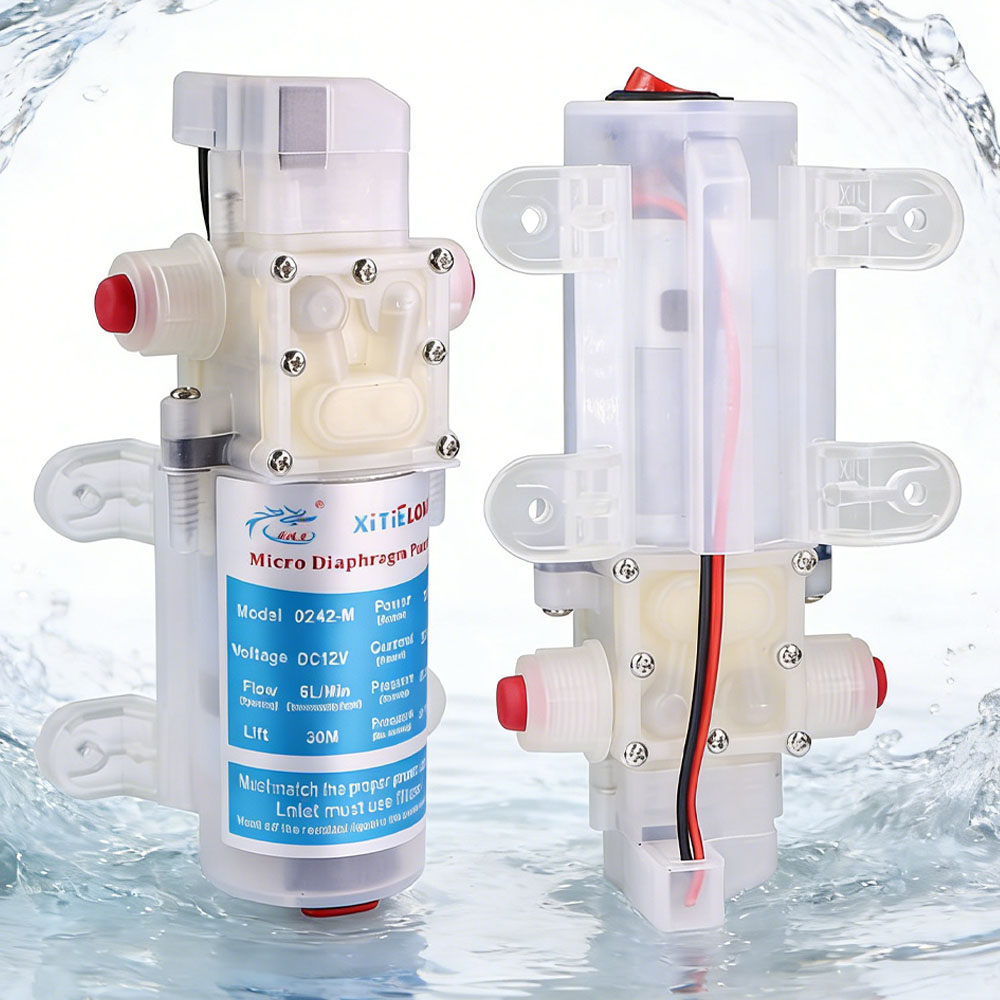 Wine Beer Delivery - 70W 12V DC5521 Lebensmittelechte Membranpumpe mit