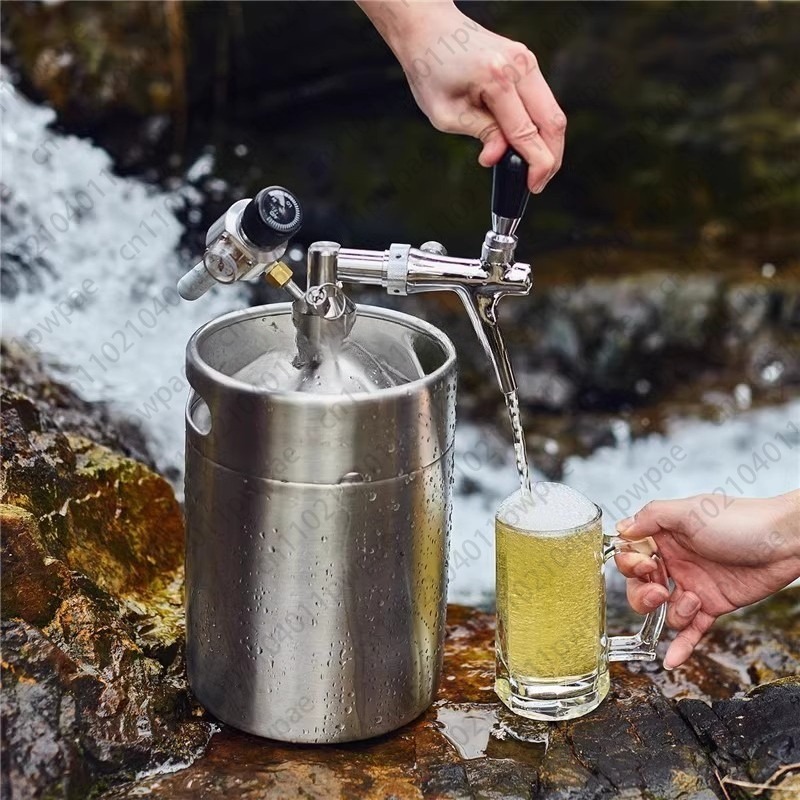 Wine Beer Delivery - Sekundärfass für Bastelbier aus Edelstahl 304,