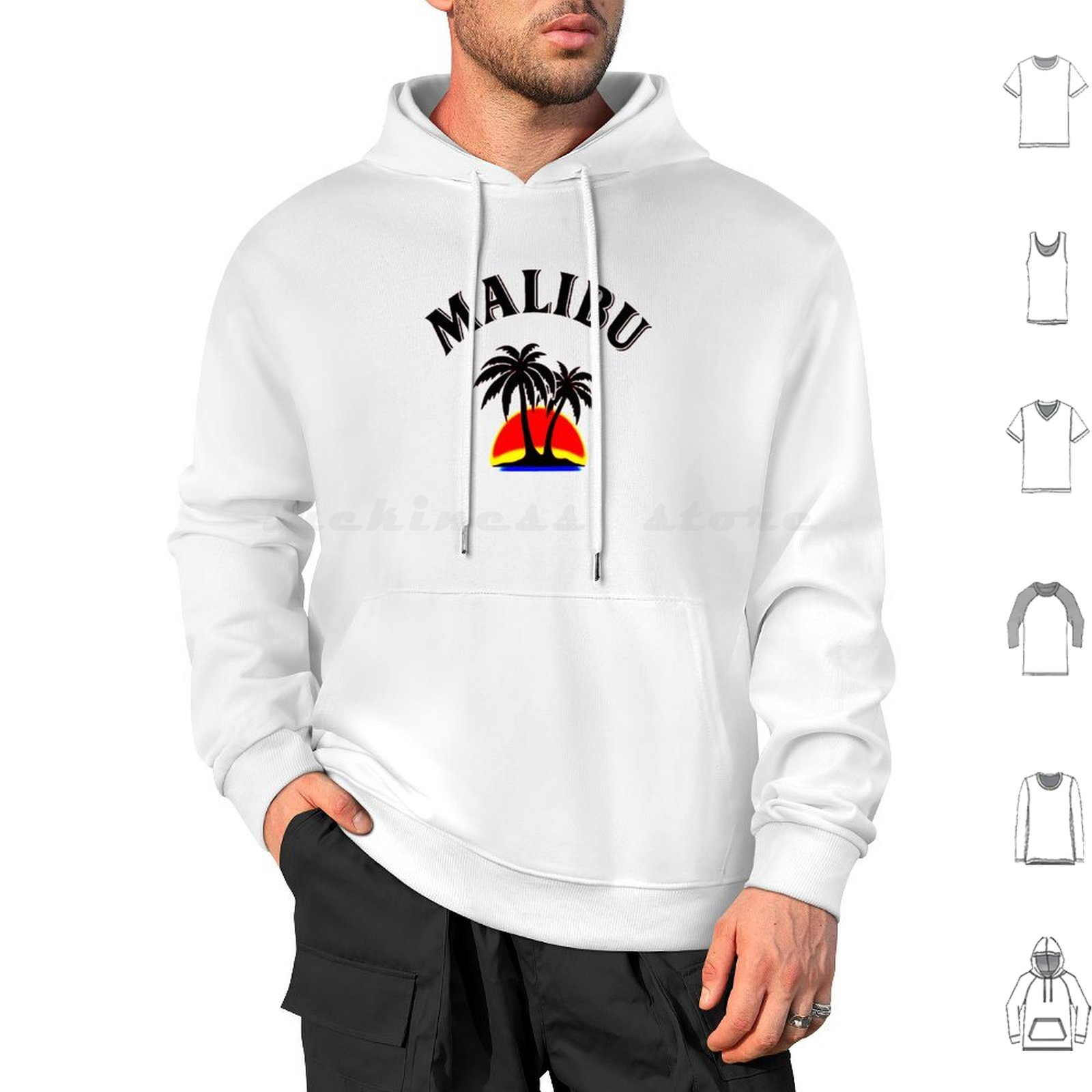 Wine Beer Tequila - Rum Hoodie Baumwolle Langarm Rum College