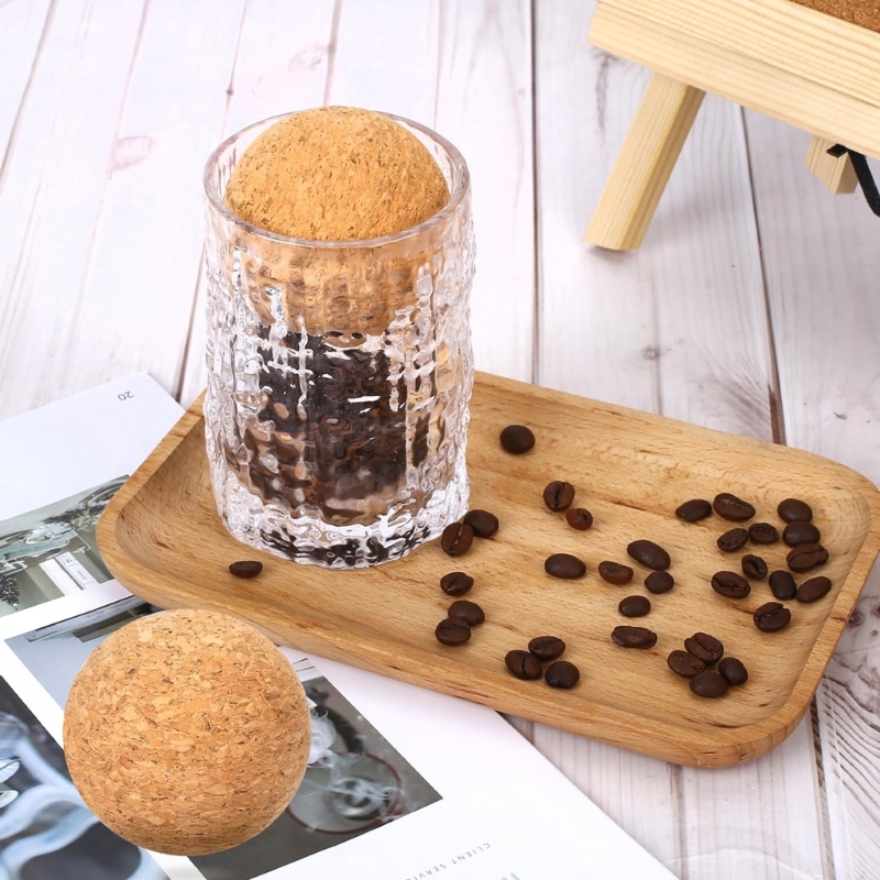 Set mit 2 2,4-Zoll-Holzkork-Ku – Bottle Stopper Set Bewertung und Preis