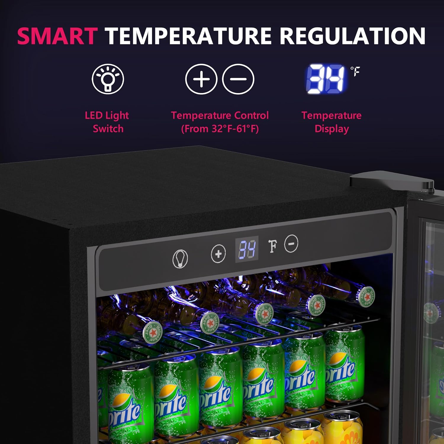 4,5 Kubikfuß Getränkekühlschra – Wine Beer Cooler Fridge Bewertung und Preis
