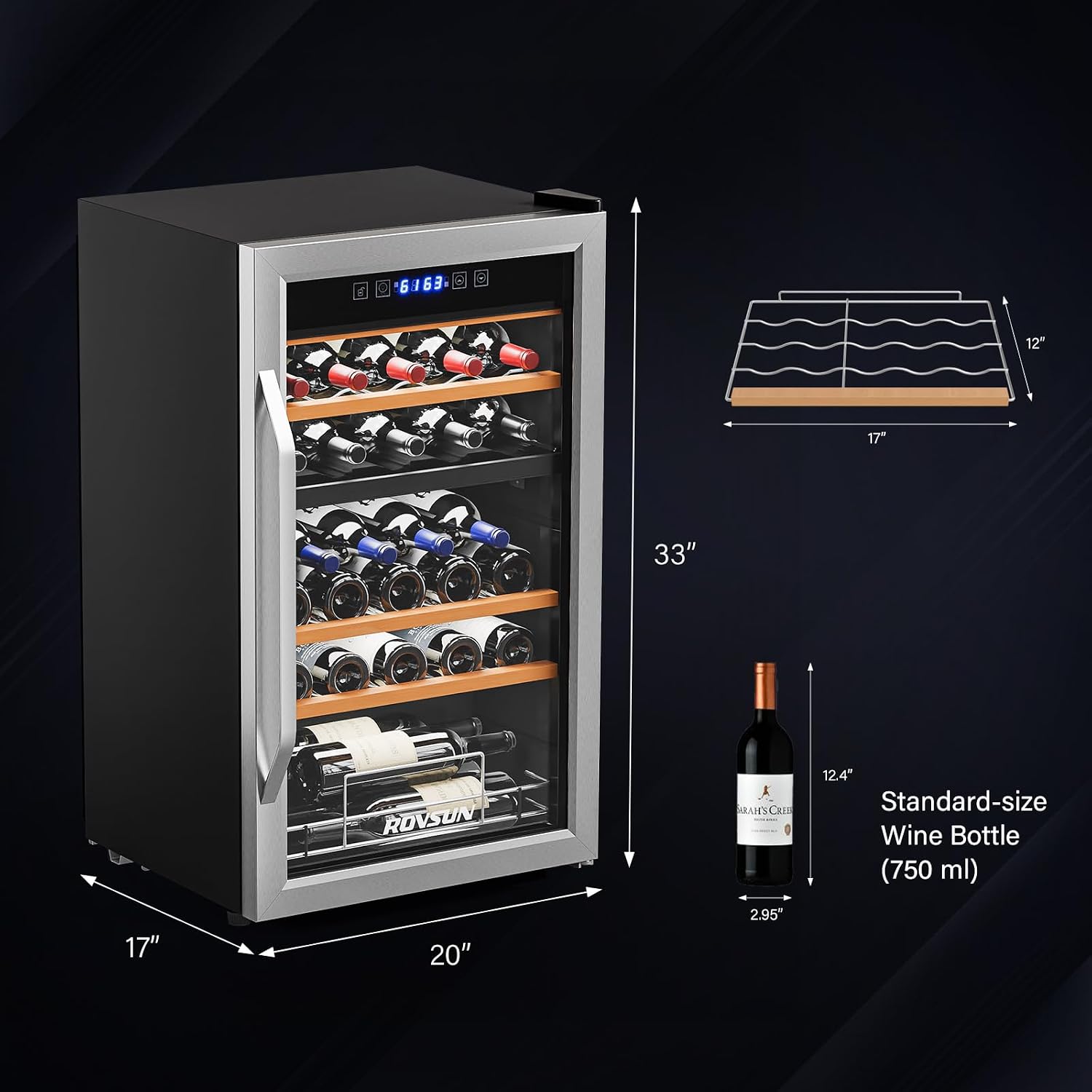 33-Flaschen-Dual-Zone-Weinkühl – Wine Beer Dual Zone Bewertung und Preis