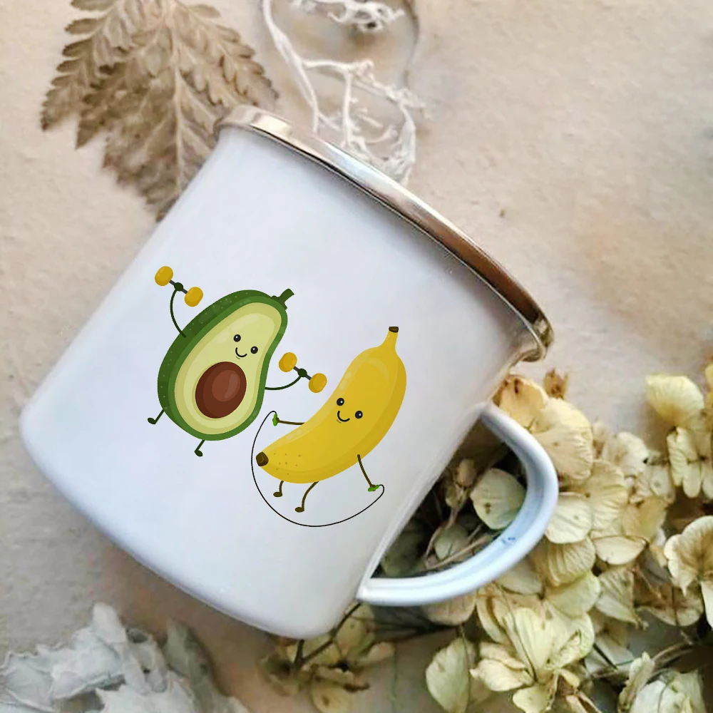 Cartoon Avocado Druck Emaille  – Wine Beer Best Bewertung und Preis