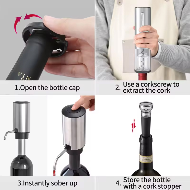 2024 Neues Design 4-in-1 Lithi – Bottle Stopper Set Bewertung und Preis