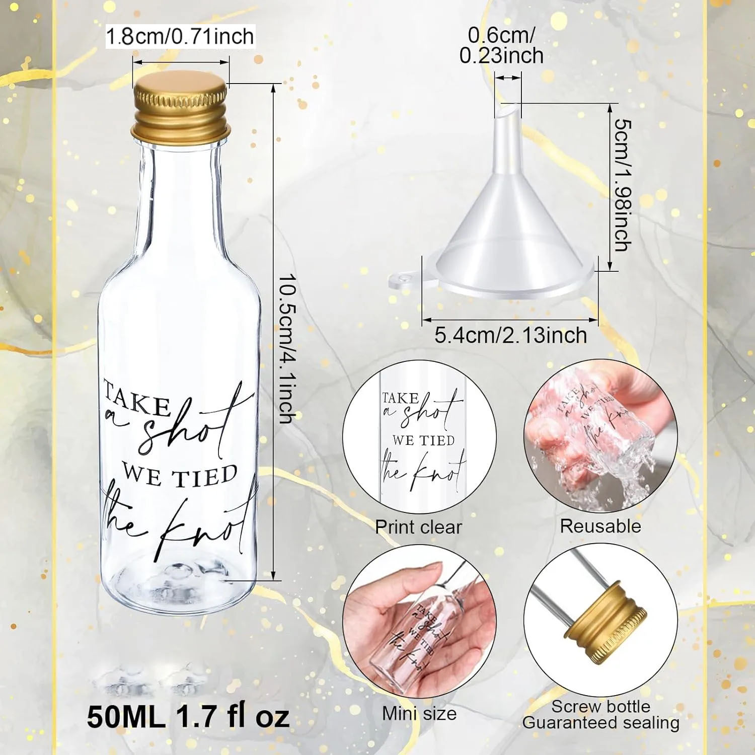 50 ml 1,7 Unzen Mini-Schnapsfl – Wine Beer Liquor Bewertung und Preis