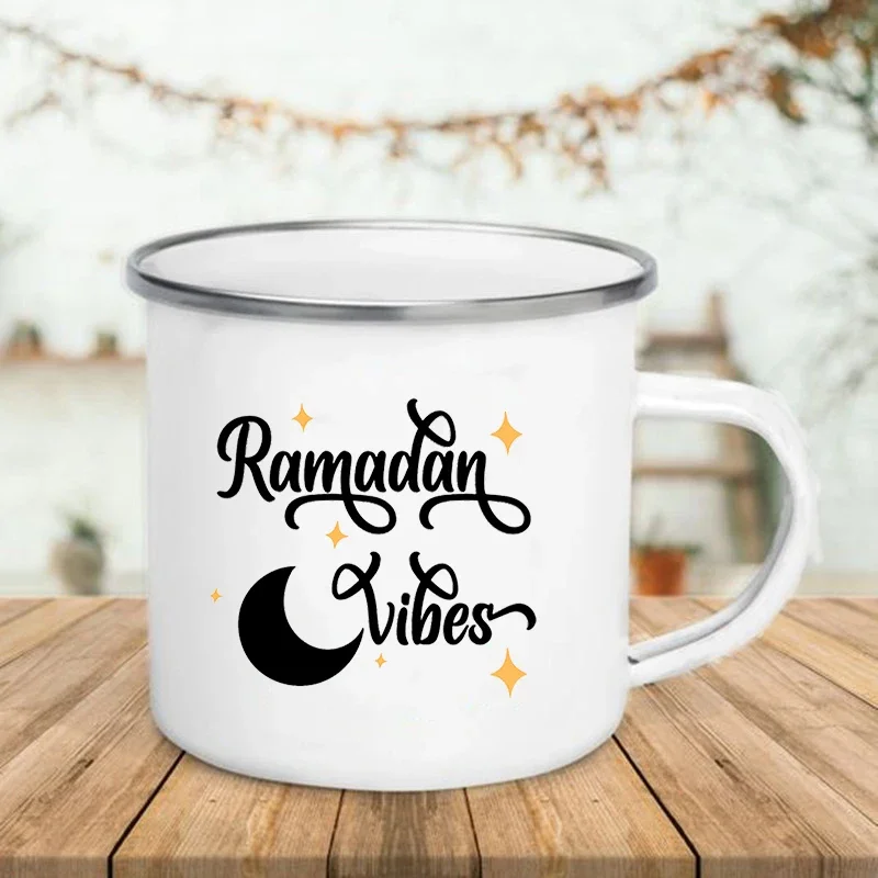 Handle Enamel Mugs Happy Eid M – Wine Beer Best Bewertung und Preis