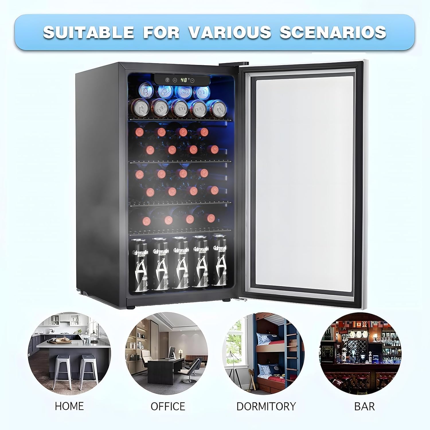 26 Flaschen 130 Dosen Weinkühl – Wine Beer Cooler Fridge Bewertung und Preis
