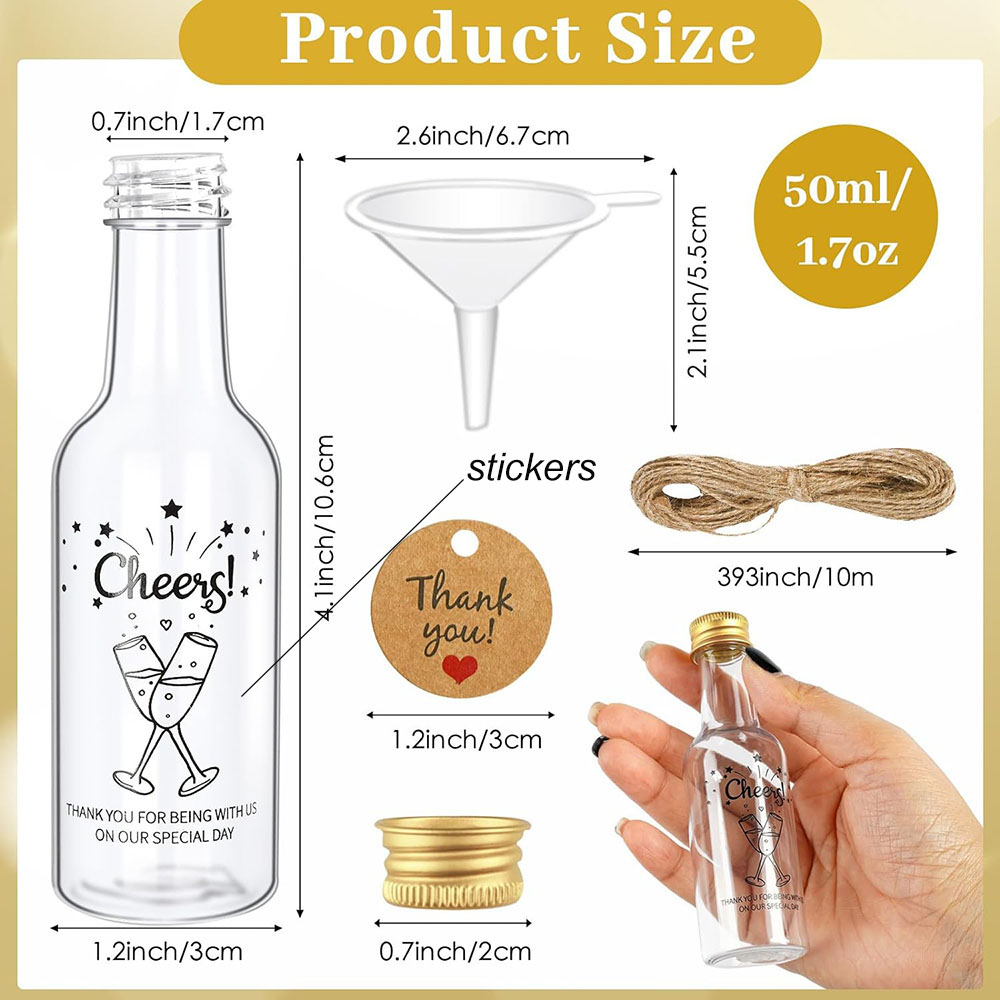 50er-Pack Mini-Likörflaschen,  – Wine Beer Liquor Bewertung und Preis