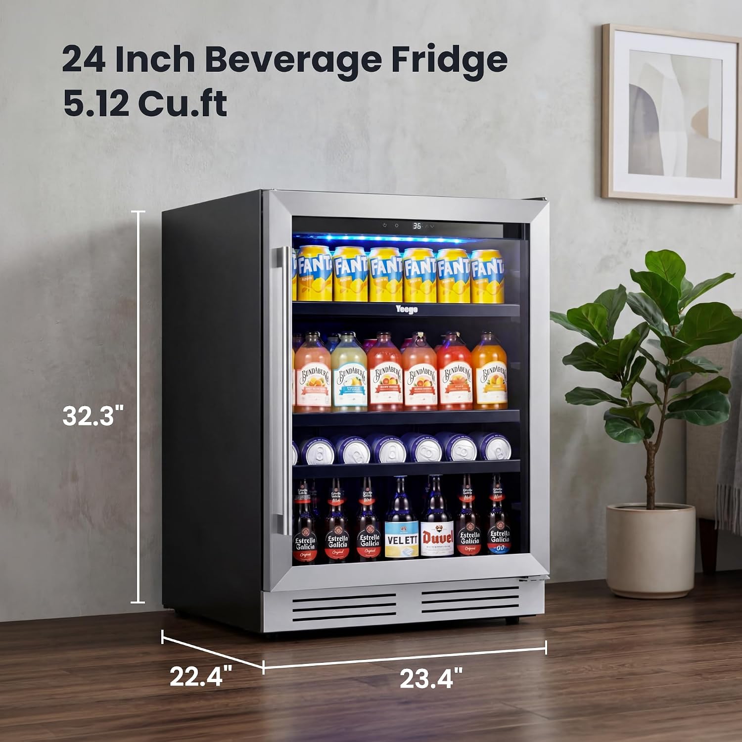 24-Zoll-Getränkekühlschrank mi – Wine And Beer Undercounter Fridge Bewertung und Preis