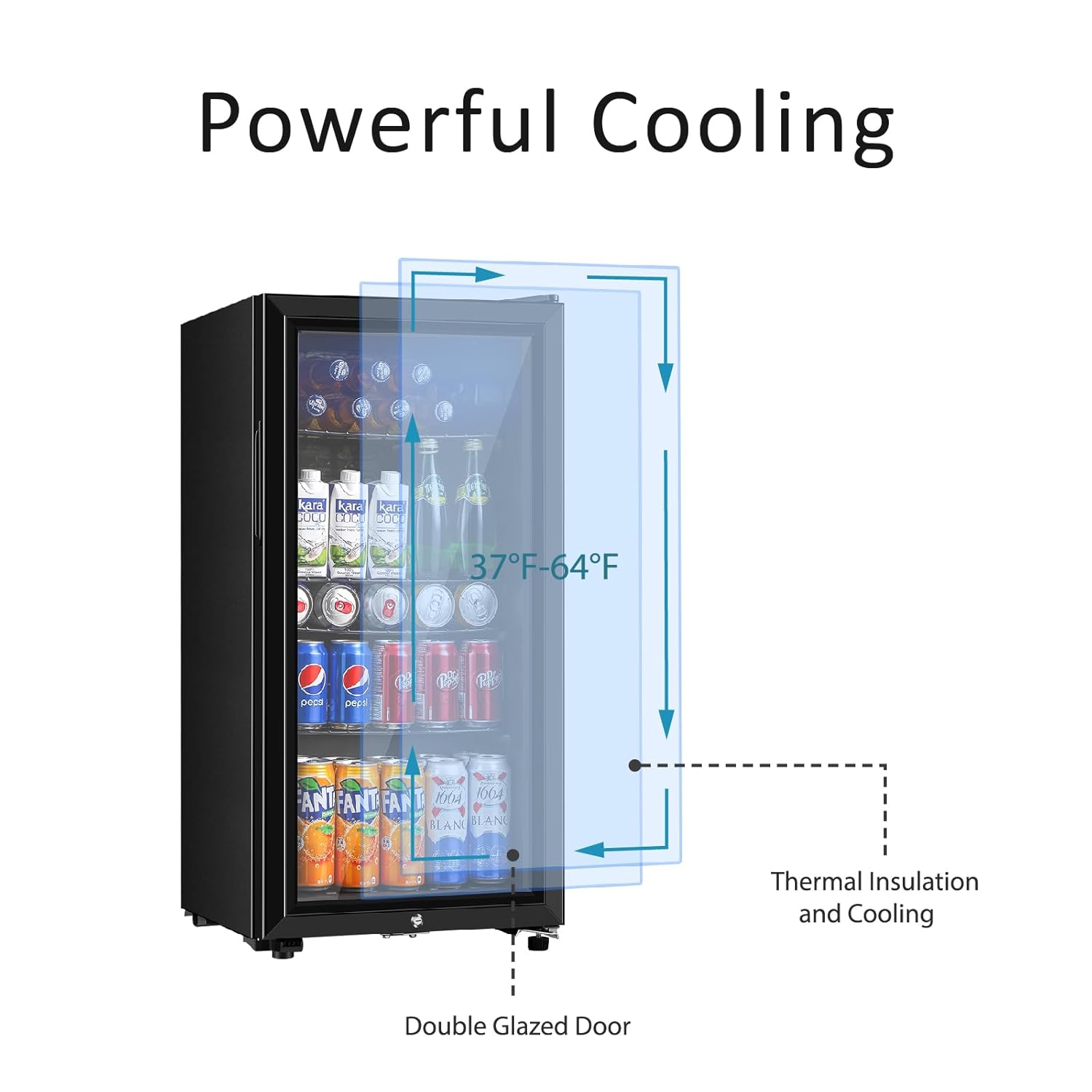 Getränkekühlschrank, 3,2 Kubik – Wine Beer Cooler Fridge Bewertung und Preis