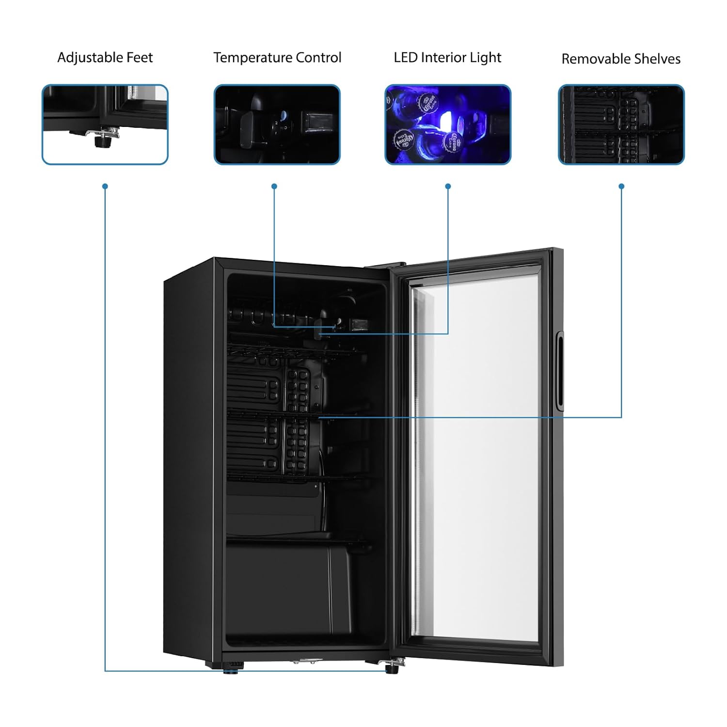 Getränkekühlschrank, 3,2 Kubik – Wine Beer Cooler Fridge Bewertung und Preis