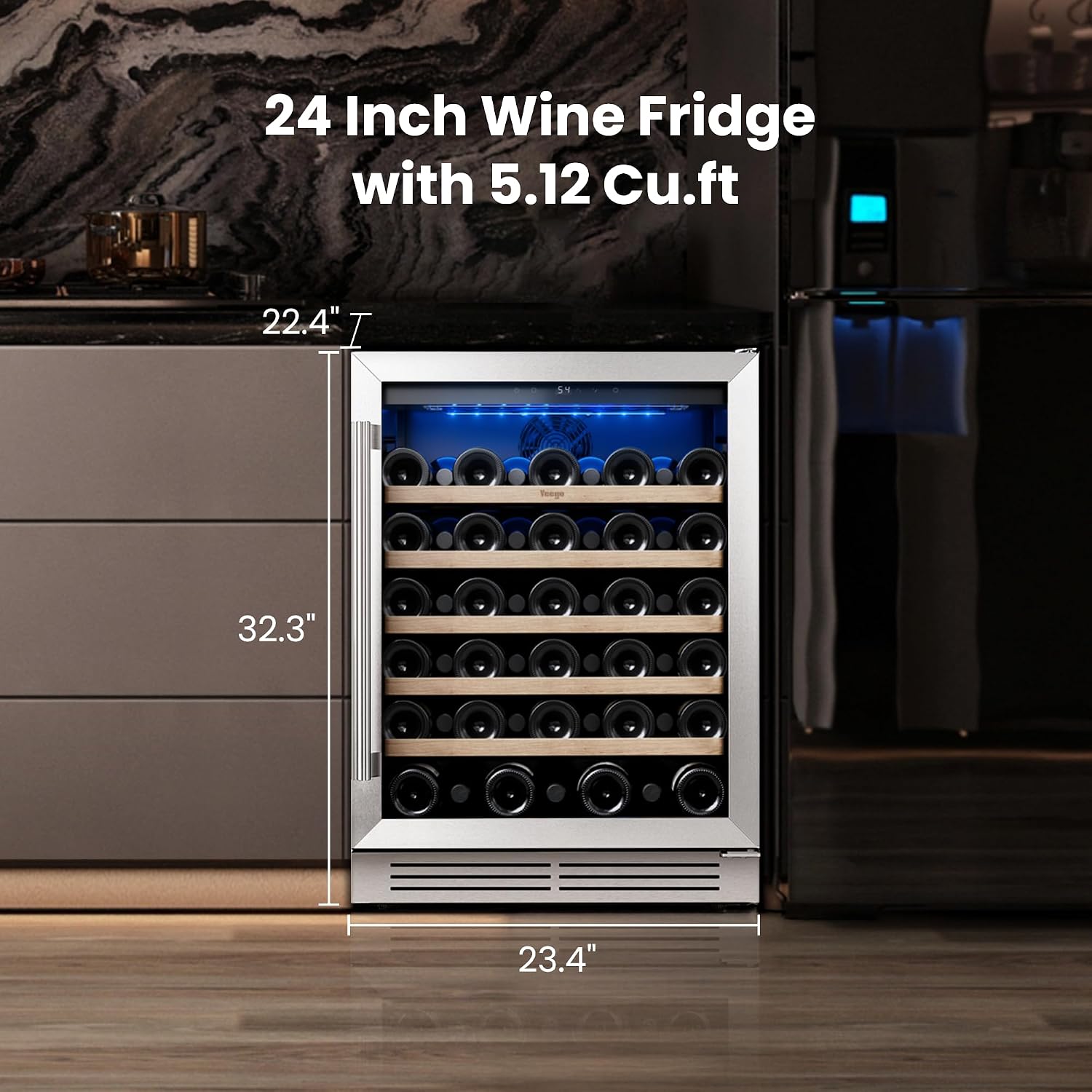 Yeego Weinkühlschrank - 24 Zol – Wine And Beer Undercounter Fridge Bewertung und Preis