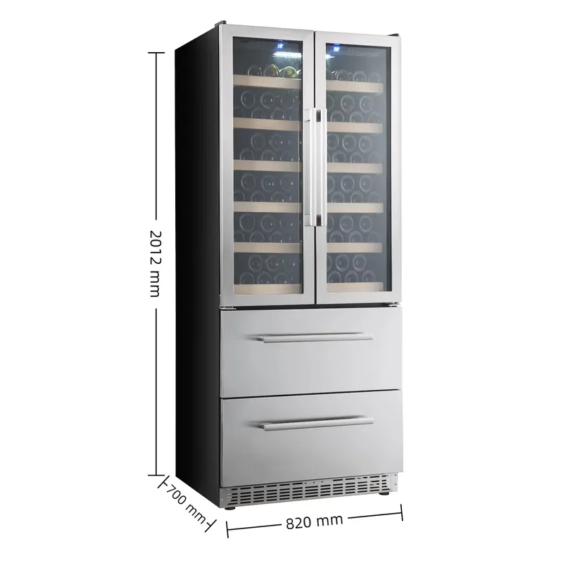 NE-362 Kommerzieller Einbau-We – Wine Beer Dual Zone Bewertung und Preis